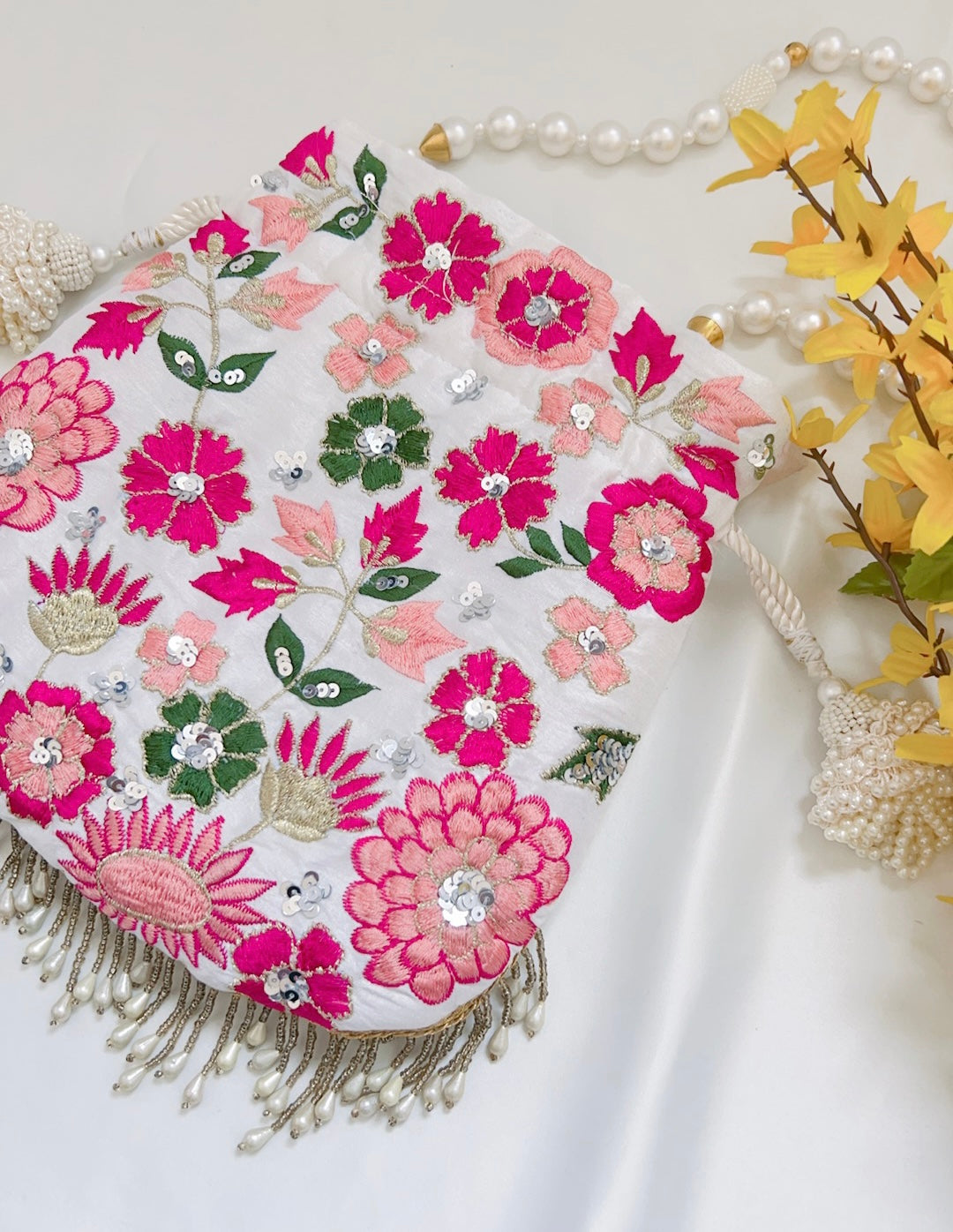 Floral Potli Bag