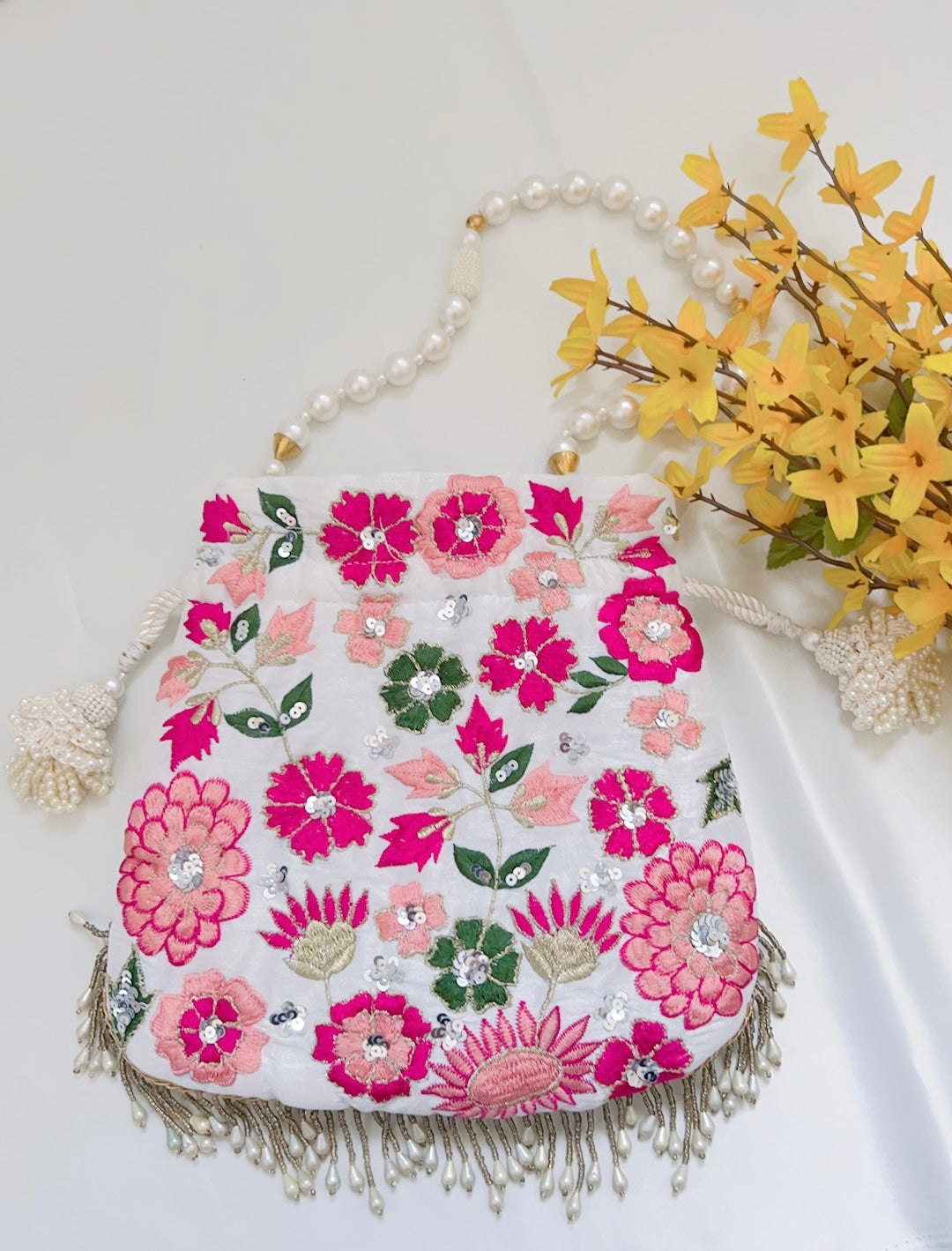 Floral Potli Bag
